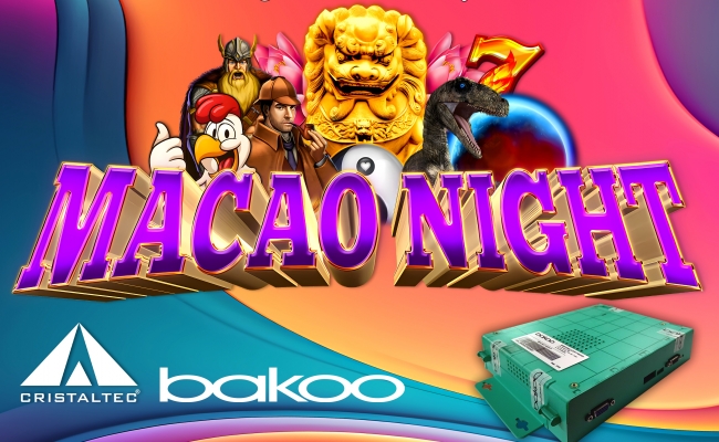 Giochi omologata Macao Night multigame partnership Cristaltec Bakoo