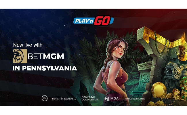 Giochi Play’n GO continua la collaborazione con BetMGM da oggi attiva anche in Pennsylvania