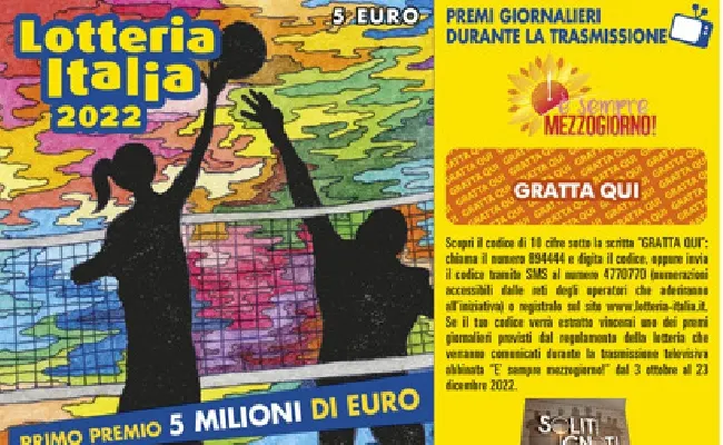 Lotteria Italia 2022: i biglietti vincenti di terza categoria da 20mila euro