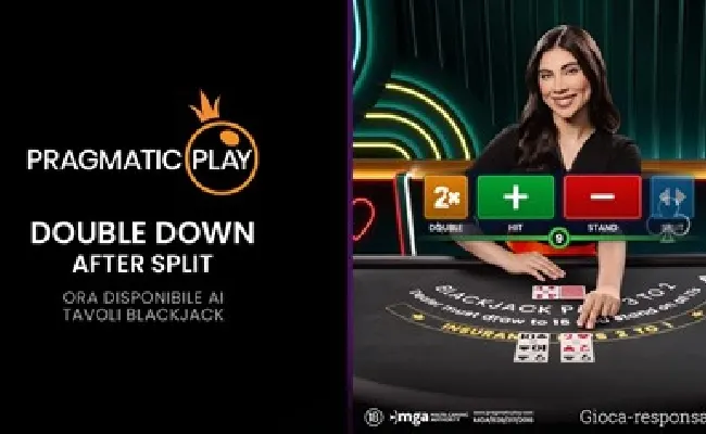 Pragmatic Play raddoppia il potenziale di vincita al blackjack con Double Down After Split