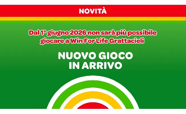 Sisal, dal 1° giugno 2026 viene sospeso Win for Life Grattacieli. In arrivo un nuovo gioco
