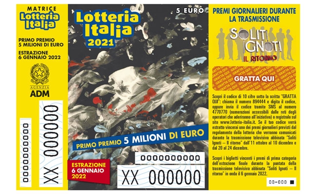Lotteria Italia Abruzzo: venduti quasi 167 mila biglietti (50 1) 