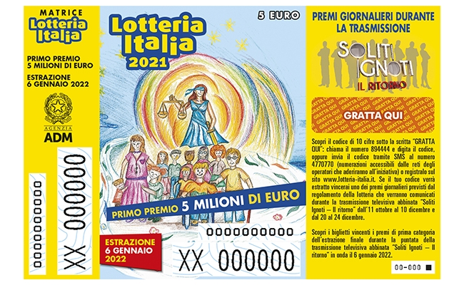 Lotteria Italia Umbria: staccati quasi 121 mila biglietti a Terni +77 5 