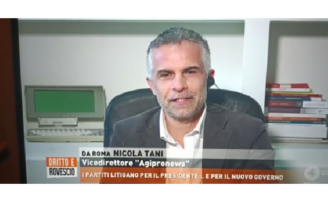 Toto Quirinale: durante la trasmissione “Dritto e Rovescio” su Rete 4 l’intervento di Nicola Tani vicedirettore di Agipronews