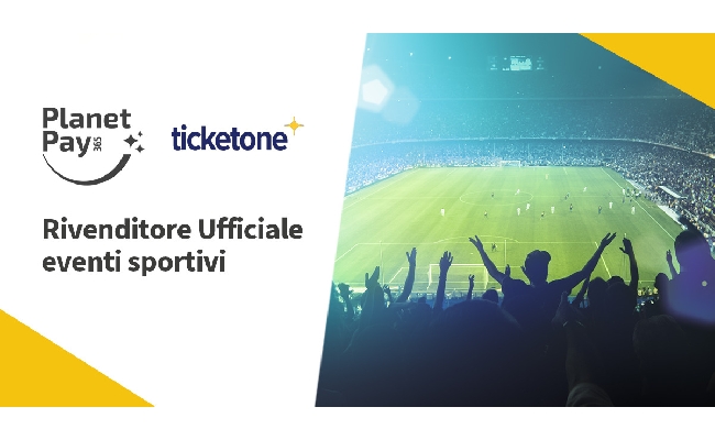 PlanetPay365 diventa rivenditore ufficiale TicketOne per gli eventi sportivi
