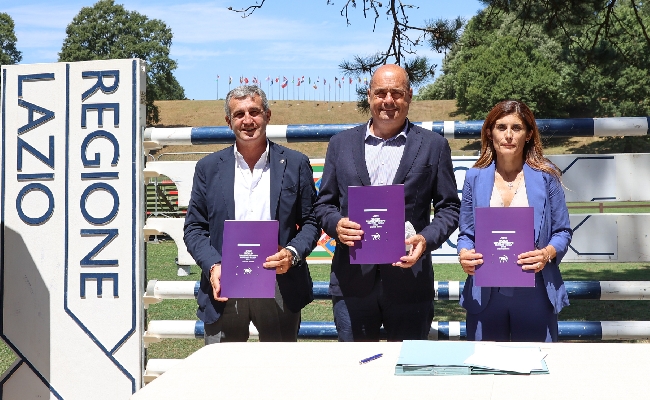 FEI World Championships 2022 Pratoni del Vivaro: firmato il protocollo d'intesa per la riqualificazione dell'Impianto Sportivo Equestre di Rocca di Papa