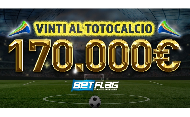 Totocalcio: 48enne romano vince 170mila euro su BetFlag