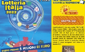 Lotteria Italia 2022 la tradizione tiene malgrado crisi e caro bollette: venduti 6 milioni di biglietti meno 5 rispetto al 2021 