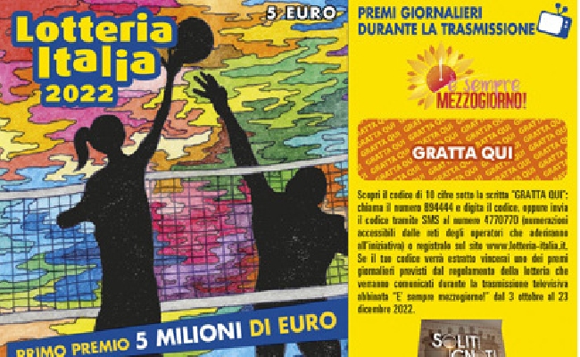 Lotteria Italia 2022 estrazione primo premio 