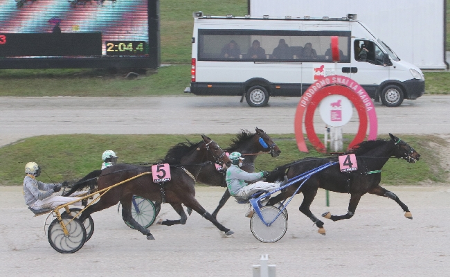 Ippica: all'ippodromo Snai La Maura Erik Bondo fa tripletta ma il premio Aligero lo vince Amarcord