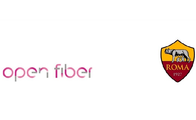 Open Fiber e AS Roma: in rete a 10 gigabit al secondo