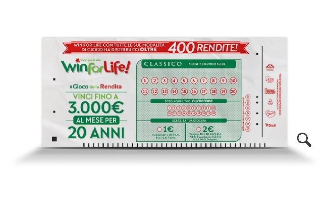 Win for Life Classico Bologna vincite