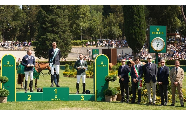 Piazza di Siena Rolex Gran Premio Roma Thieme vincitore