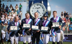 Oggi assegnate le prime medaglie a Italia. Open to Meraviglia – FEI Jumping European Championship Milano 2023 all’Ippodromo Snai San Siro.