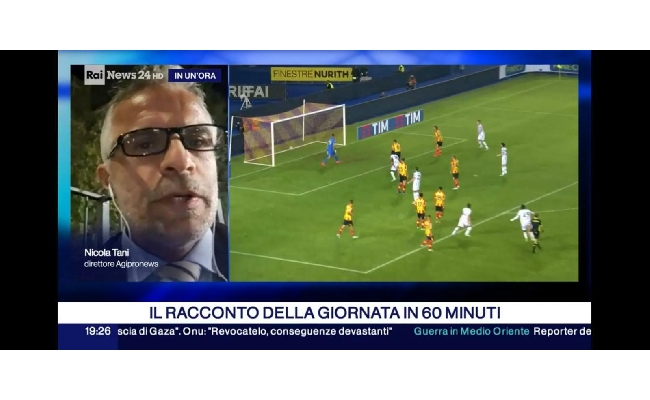 Gioco illegale nella trasmissione “In un’ora” su Rai News 24 l’intervento di Nicola Tani direttore di Agipronews