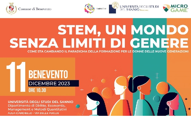 STEM un mondo senza limiti di genere: lunedì a Benevento l’incontro promosso da Microgame e Astro4Her