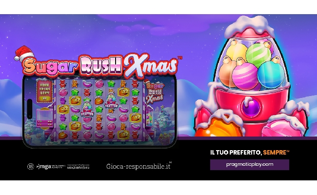 Pragmatic Play trasforma Sugar Rush Xmas in un paese delle meraviglie invernali