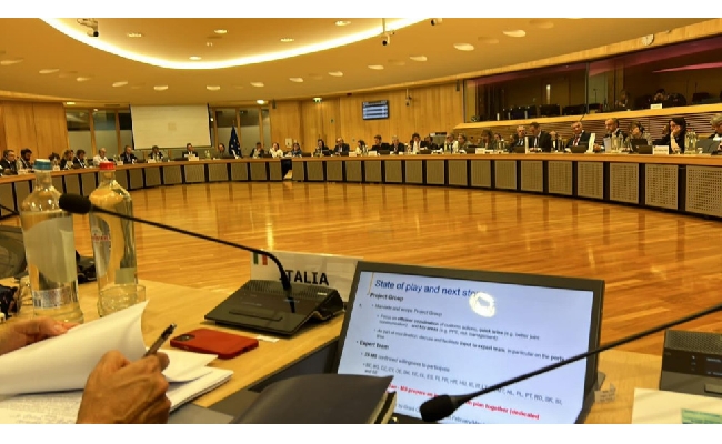 Adm roberto Alesse a Bruxelles per l'incontro dei direttori delle dogane dei paesi UE