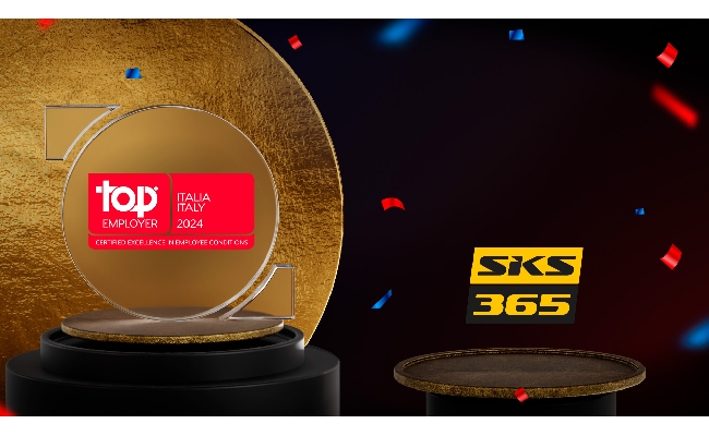 SKS365 ottiene la certificazione Top Employers Italy 2024 il gruppo internazionale di gaming e betting si conferma tra le aziende certificate Top Employers che premia le eccellenze nelle politiche e strategie HR