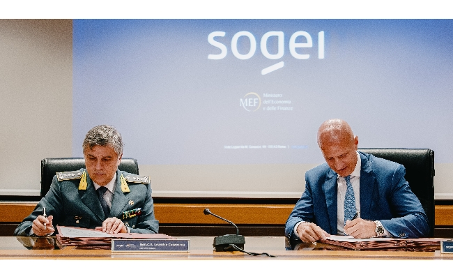 Sogei: siglato protocollo d'intesa con la Guardia di Finanza