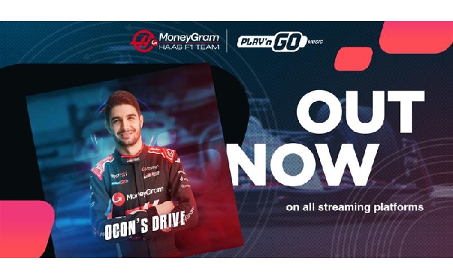 Play'n GO Music e MoneyGram Il team Haas F1 lancia la playlist ad alto numero di ottani di Esteban Ocon: Ocon's Drive 