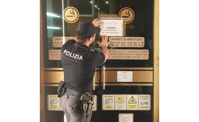 Giochi controlli della Polizia a Roma: minorenne sorpreso in una sala scommesse licenza sospesa per tre giorni al titolare