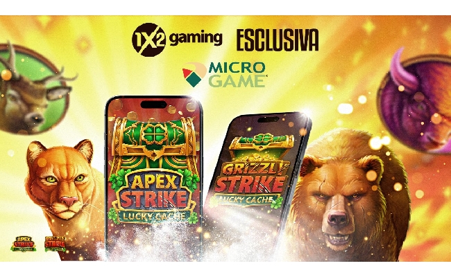 Grizzly Strike e Apex Strike Lucky Cache: attive nel network Microgame due nuove esclusive firmate 1X2 Gaming