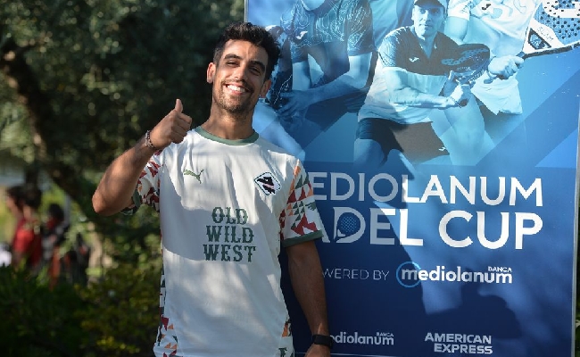 Marco Cassetta l'eroe azzurro del padel che ama la Sicilia: La maglia del Palermo Un omaggio a una terra che amo e al mio compagno Abbate