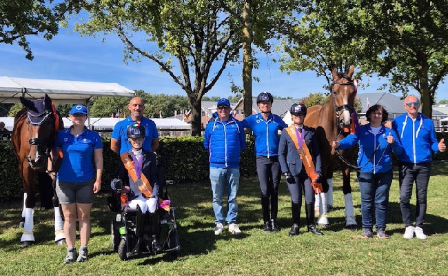 Europei Paradressage: Italia da record con Morganti d’argento e Salvadè di bronzo nel Freestyle di Ermelo 