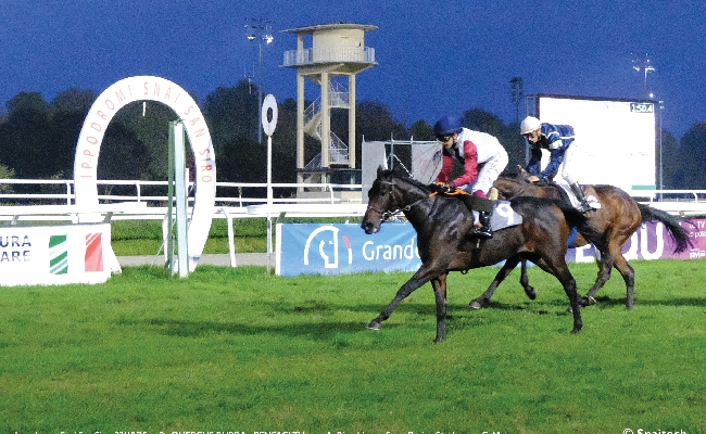 Ippica all'Ippodromo Snai San Siro il mercoledì di galoppo con le due prove per i cavalli di 2 anni sorride a Tulum e a Pokera