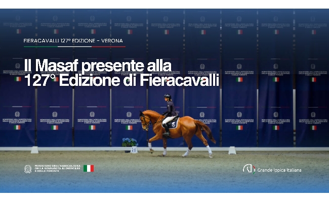 Il Masaf alla 127ª edizione di Fieracavalli con il ministro Lollobrigida