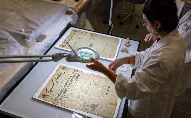 Memorie di carta Sisal e la Scuola di Restauro di Botticino insieme per il restauro di Sport Italia: un viaggio nel tempo per gli 80 anni dell’azienda