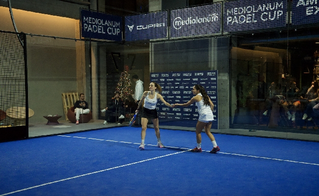 Mediolanum Padel Cup: Sussarello Parmigiani l’azzurro illumina Como. Fernandez Lancha Ortega che applausi per i top player spagnoli