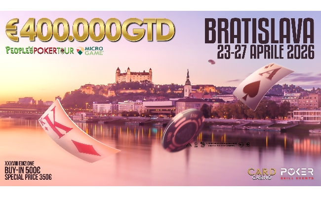 People’s Poker Tour Bratislava: oltre 120 players qualificati al via il Main Event