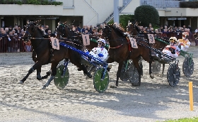 Ippica Ippodromo Arcoveggio Bologna giovedì 30 aprile otto corse trotto Premio Mauro Bertocchi