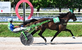 Ippica all'Ippodromo Snai San Siro colpaccio di Giuda di Risaia nell'ultima uscita di trotto in maggio
