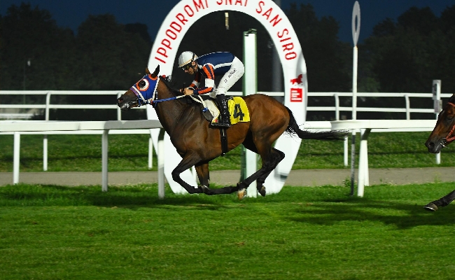 Ippica Ippodromo Snai San Siro: Antiqua Mare vince il Premio Estate nel sabato sera di galoppo