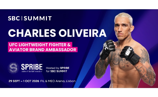 Il campione UFC Charles Oliveira salirà sul palco principale dell'SBC Summit 2026