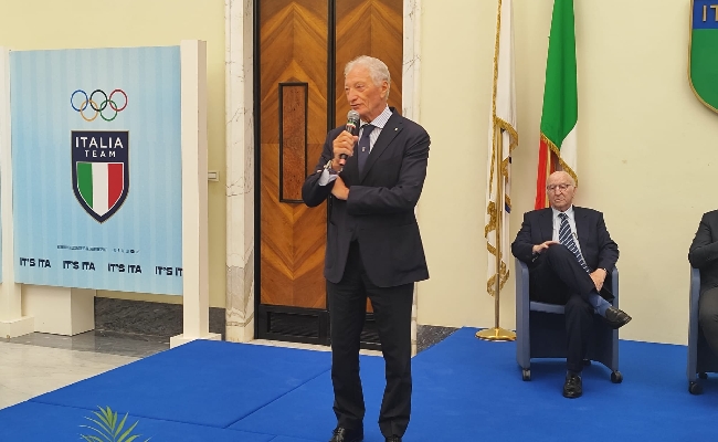 Presentazione Win for Italia Team Buonfiglio (pres. Coni): “I successi degli atleti hanno convinto il Governo torniamo a sostenere lo sport italiano”