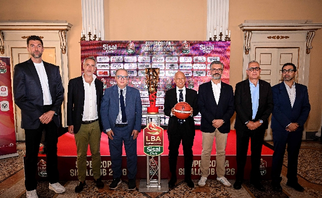 presentata a tortona la supercoppa lba sisalclub 2026 il presidente lba gherardini: “tortona apripista del nuovo corso dell’impiantistica sportiva”