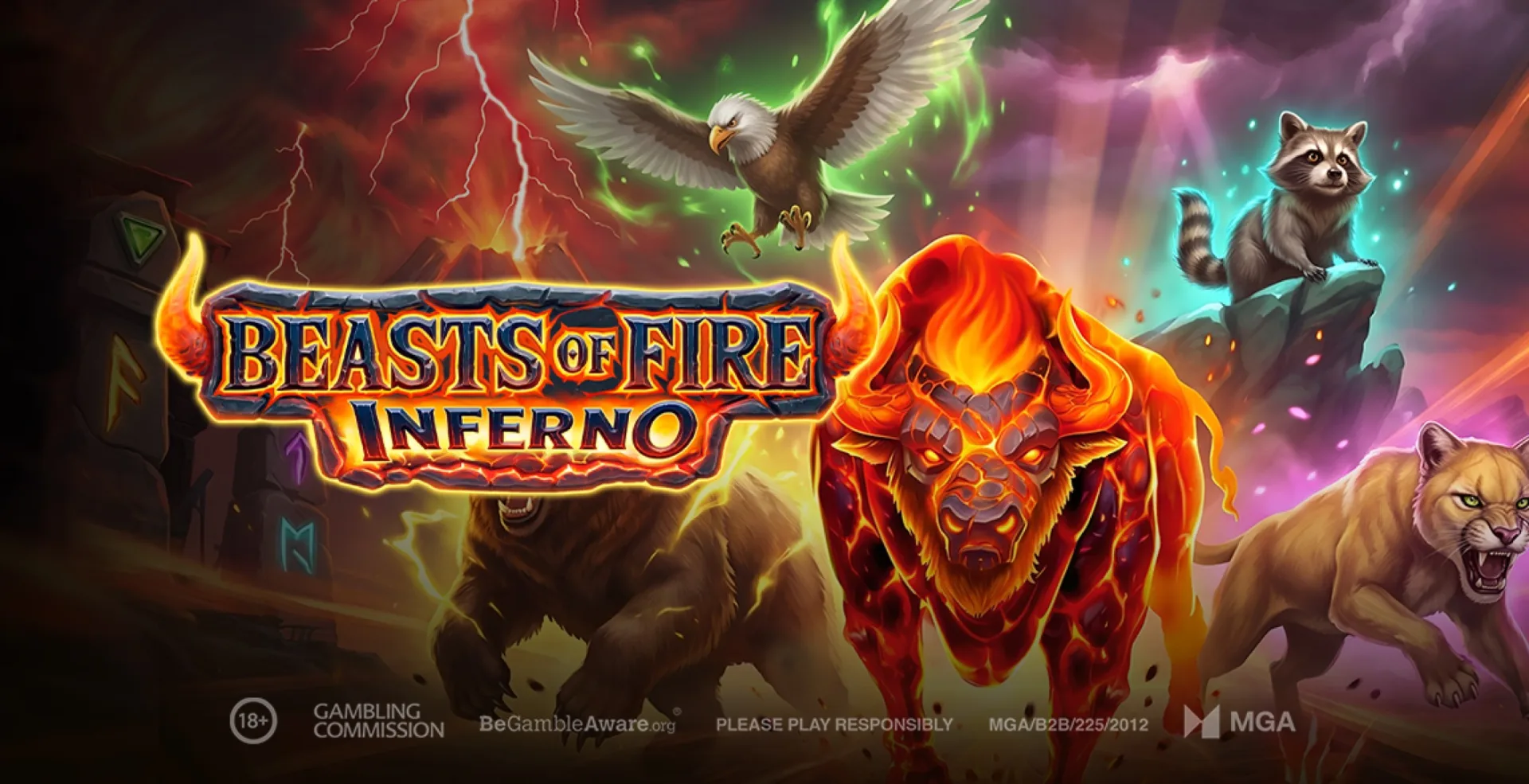 Play'n GO, le fiamme divampano in "Beasts of Fire Inferno"