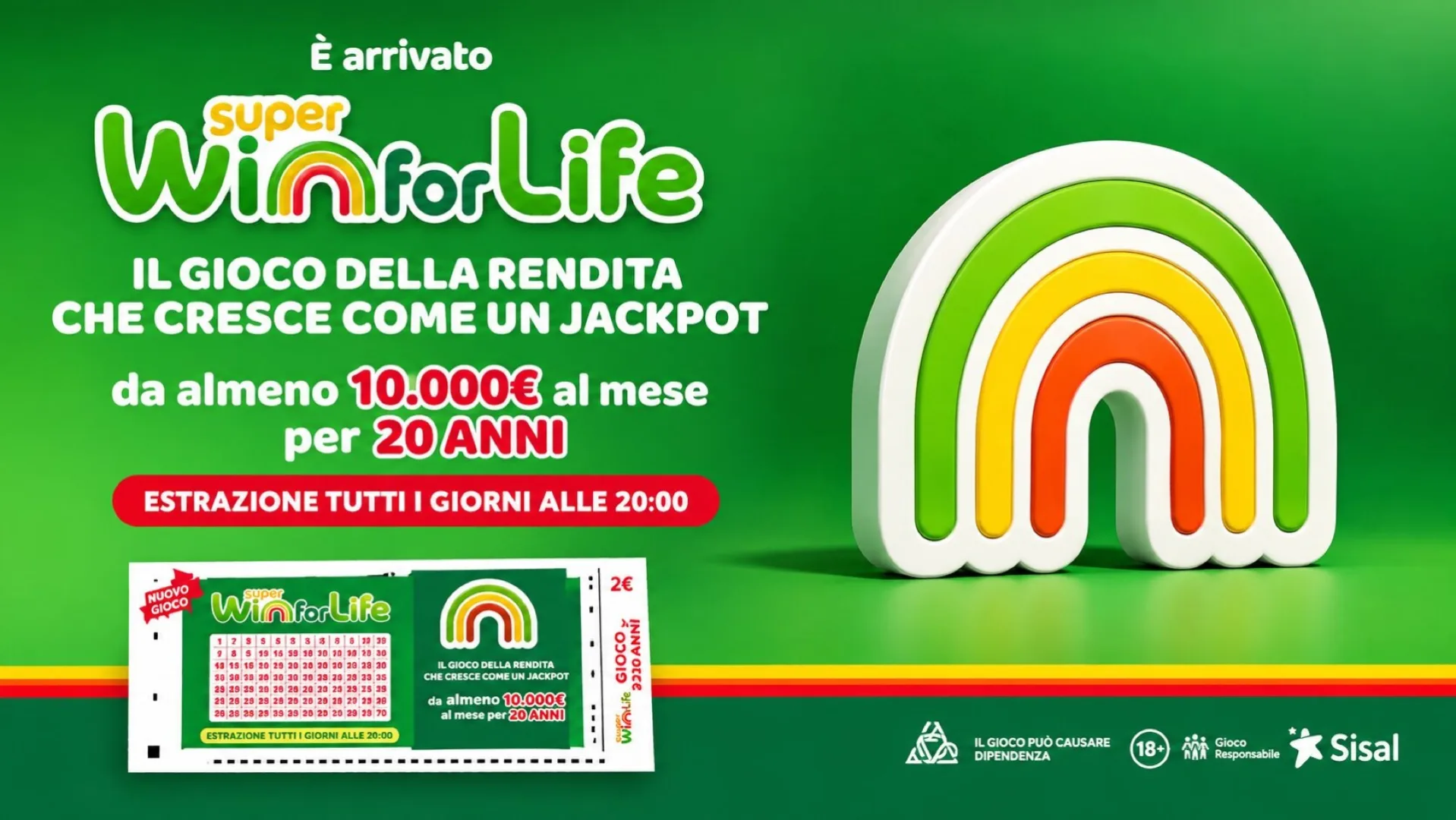 Super Win for Life, estrazione di lunedì 28 settembre 2026: la combinazione vincente